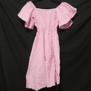 LUXE by STYLE KEEPERS | xs, extra small | Pink and White Gingham Dress | NWOT